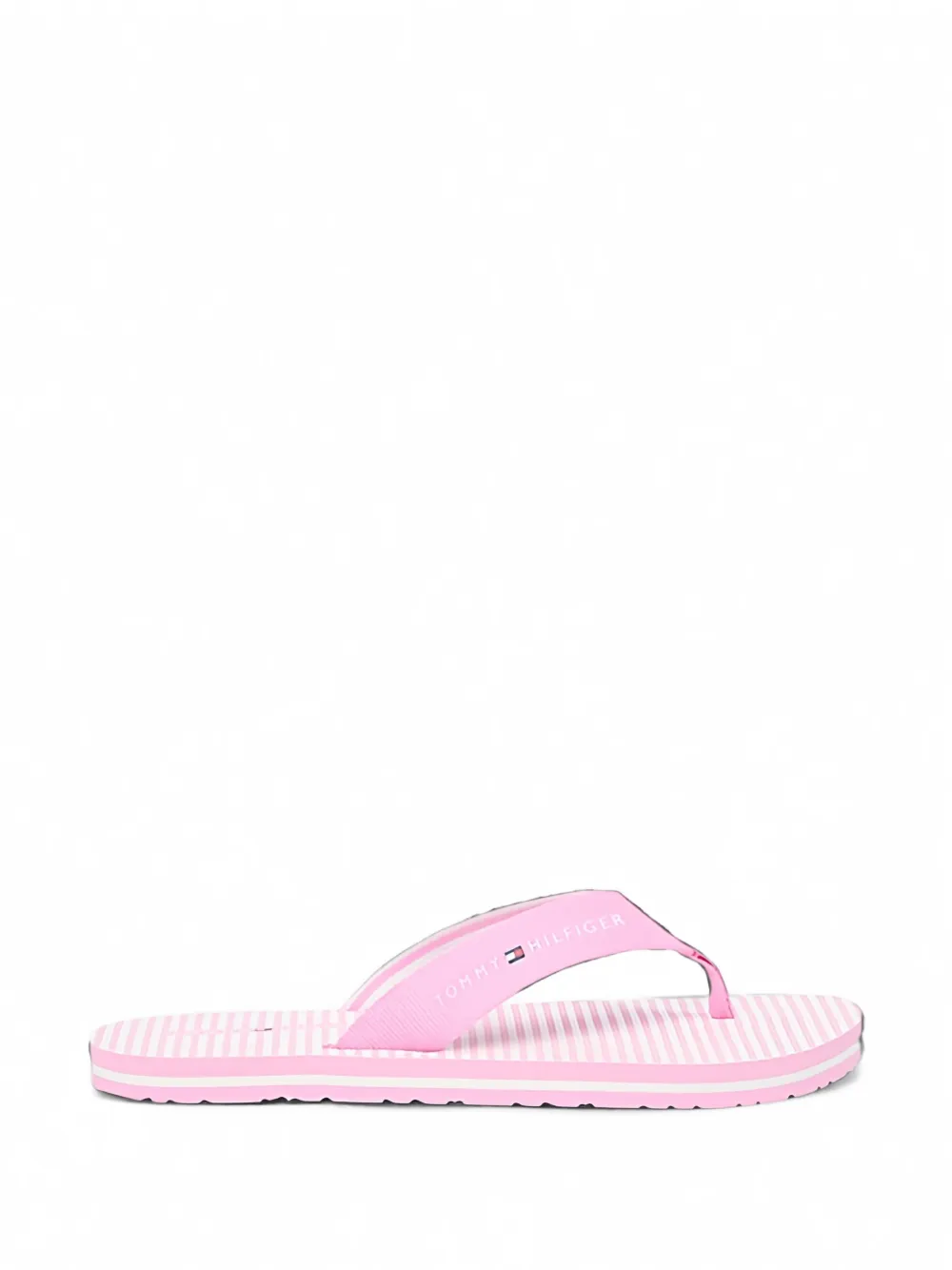 Tommy Hilfiger Ithaca gestreepte teenslippers Roze
