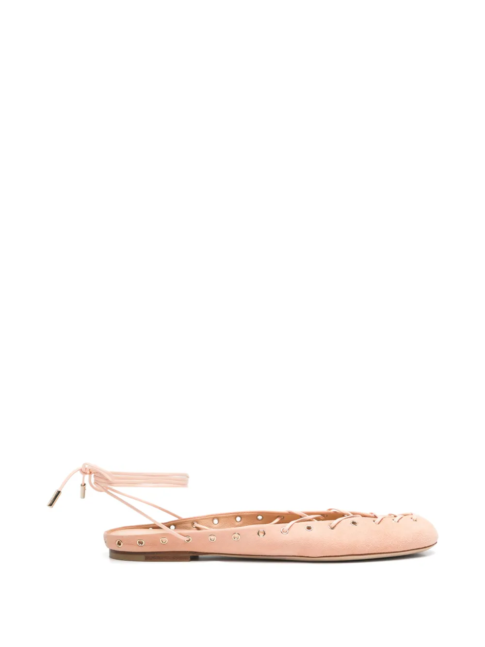 Chloé Pre-Owned Ghillies lace-up mules - Rosa