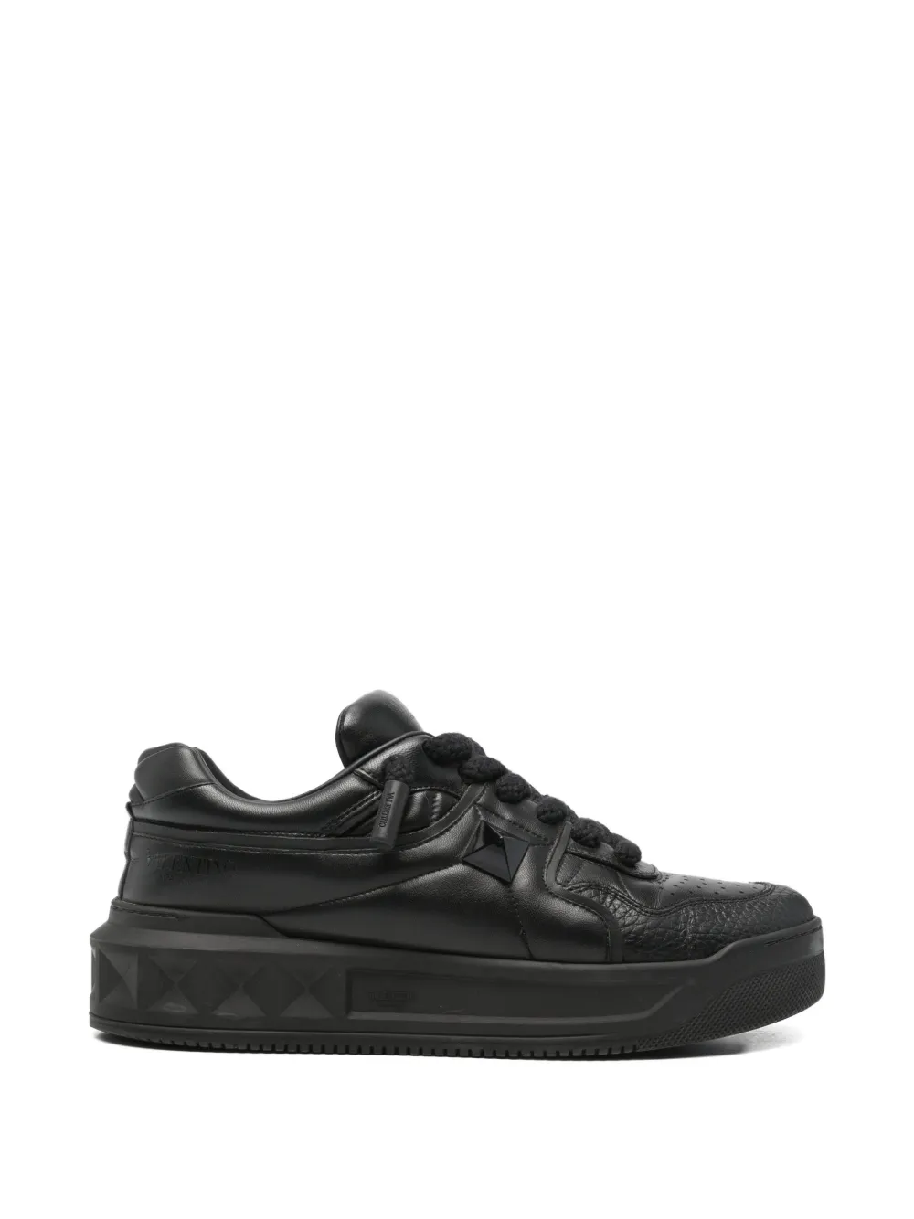 Valentino Garavani Pre-Owned One Stud XL leather sneakers - Nero