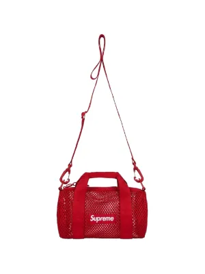 Supreme Mesh Mini Duffle Bag | Black | FARFETCH SG