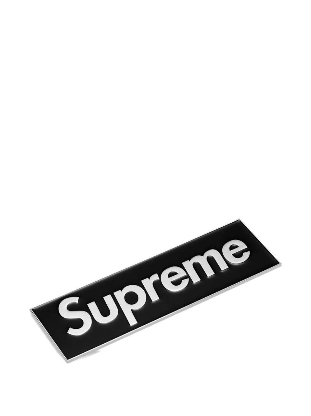 Supreme Auto-embleem met logopatroon Zwart