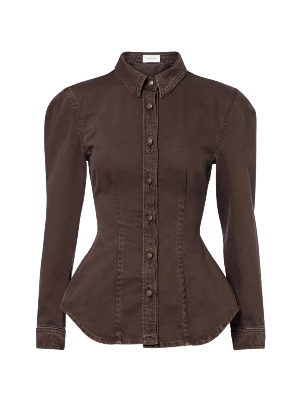 Magda Butrym belted shirt - Marrone