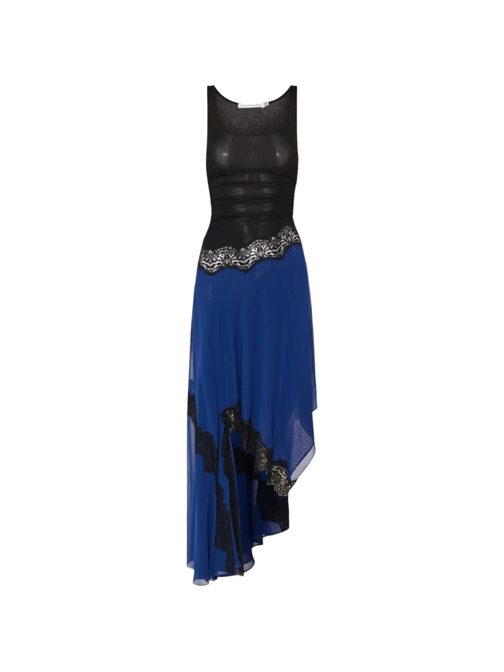 Christopher Esber lace-trim asymmetric midi dress