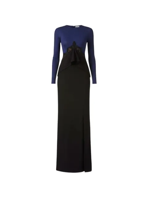 Christopher Esber Endrey Disconnect lace-trim ruffled maxi dress