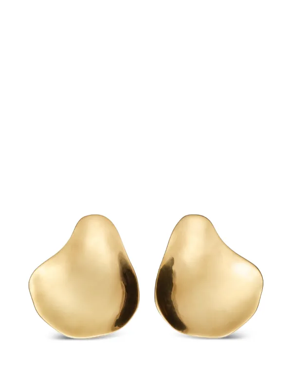 Magda Butrym Hammered Earrings in Gold