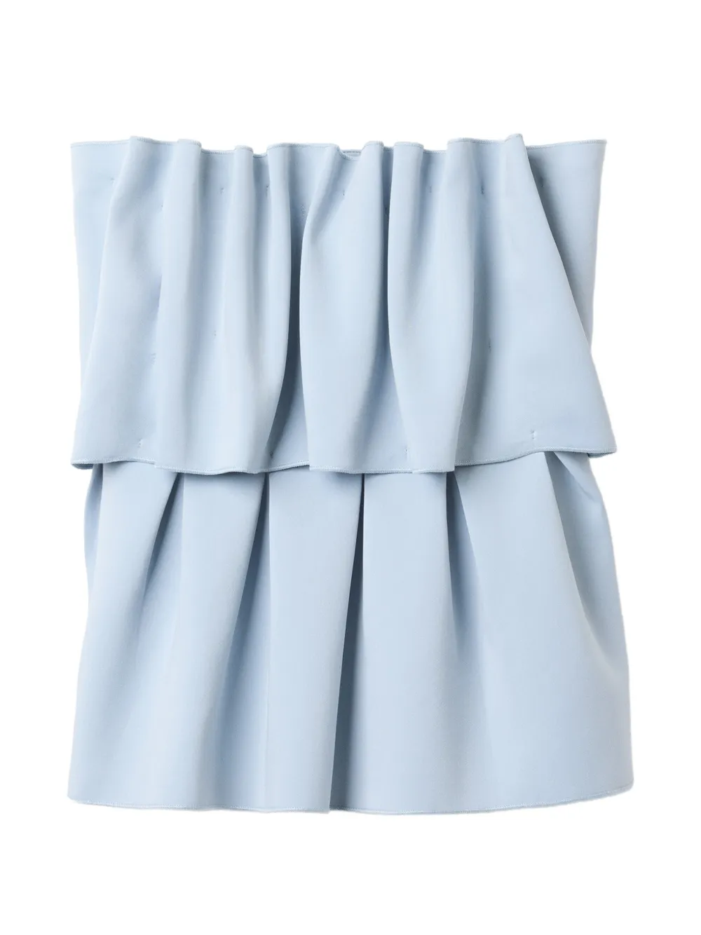 House Of Dagmar sculpted ruffled tube top - Blu