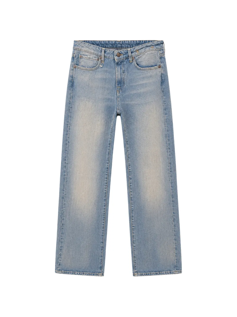 R13 Effie Jeans mit ausgeblichenem Effekt - Blau