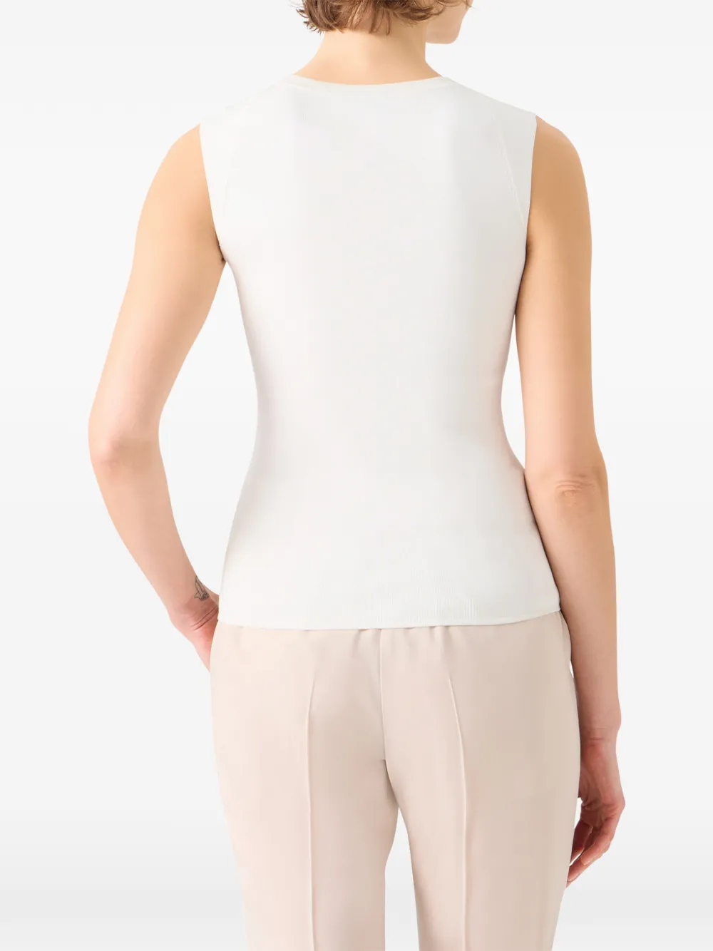 Akris Sleeveless Top In White