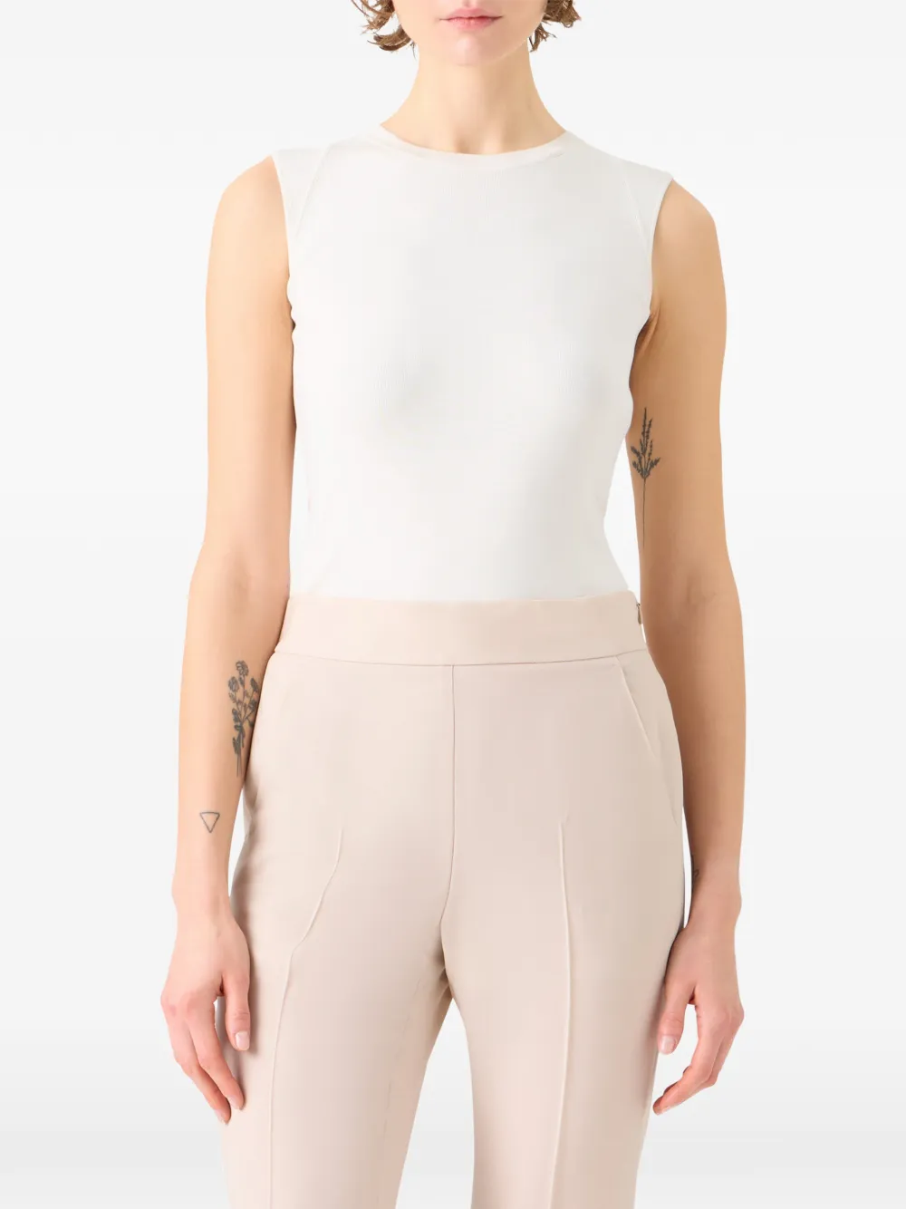  Akris Sleeveless Top - Blanc 
