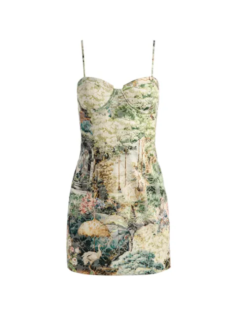 alice + olivia Vestido curto com estampa