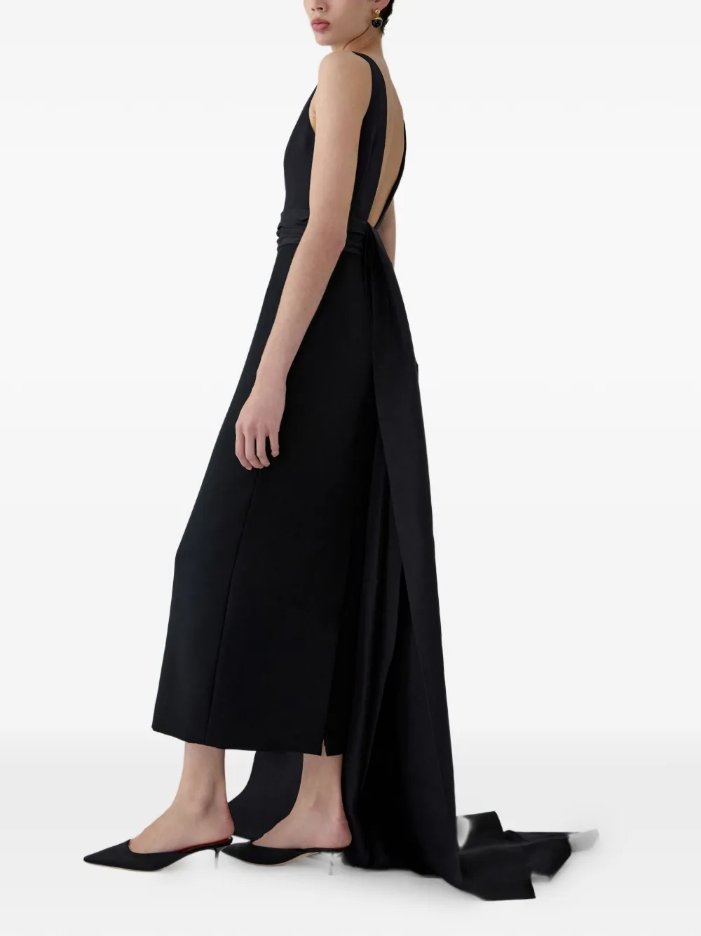 Carolina Herrera Avondjurk met strik Zwart