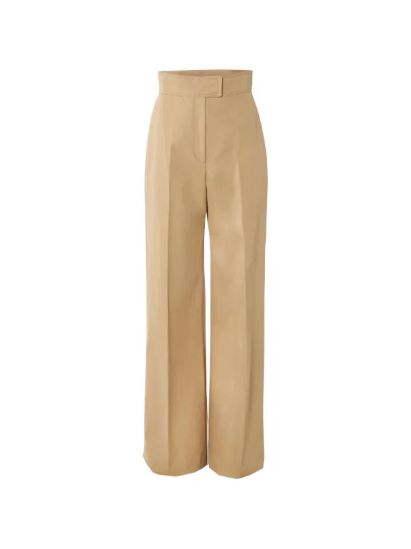 Carolina Herrera Gabardine Wide-leg Diane Pants in Neutrals