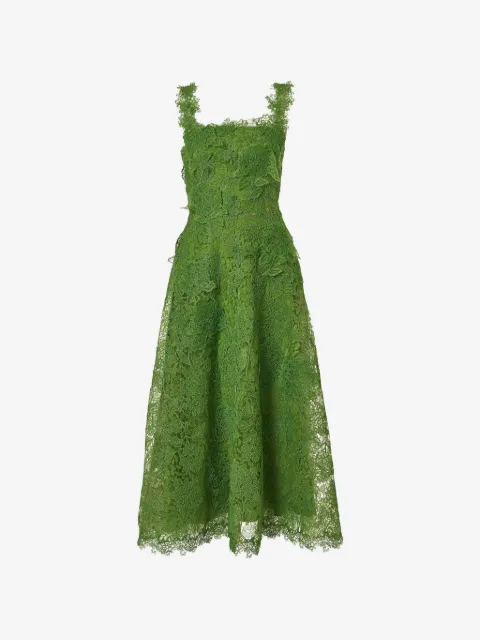 Carolina Herrera vestido midi Hydrangea