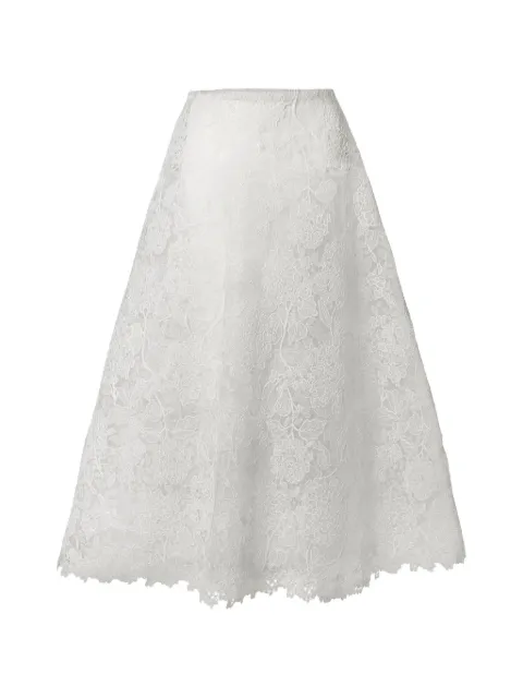 Carolina Herrera falda midi Hydrangea