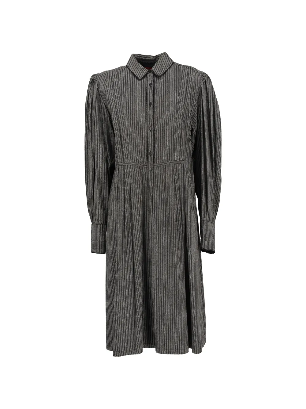Kenzo Pre-Owned pinstripe-pattern pleated dress - Grigio