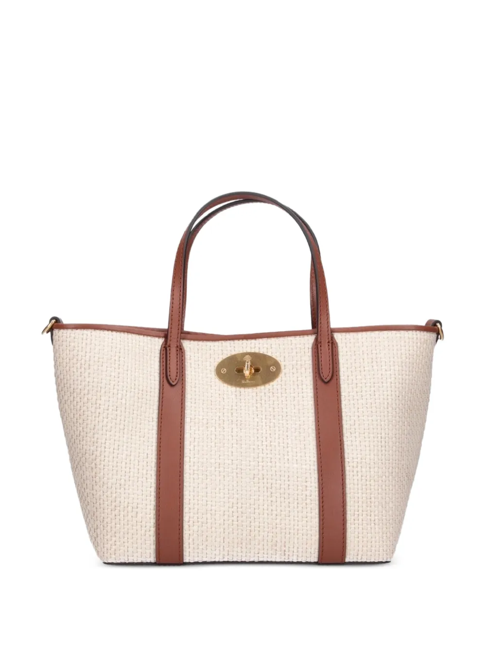 Mulberry Bayswater woven mini tote bag - Toni neutri