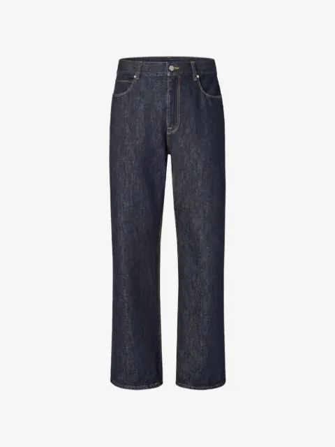 FENDI logo-patch straight-leg jeans