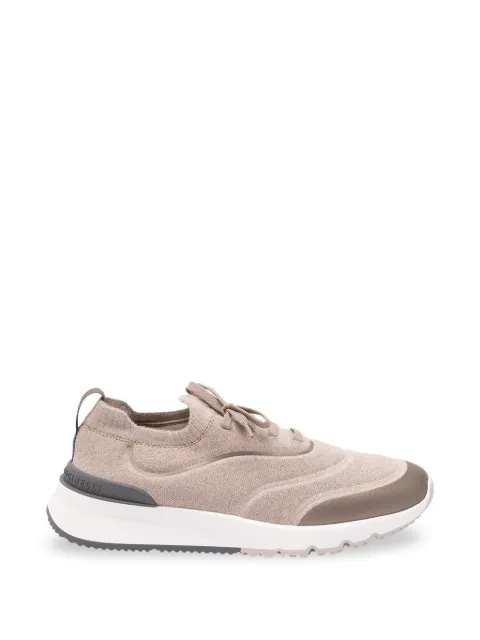 Brunello Cucinelli knit panelled sneakers