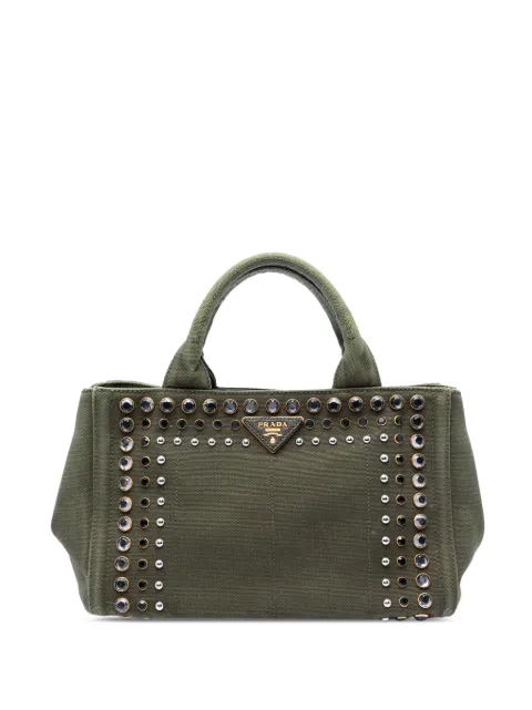 Prada Pre-Owned 2010-2026 Small Canvas Canapa Bijoux satchel
