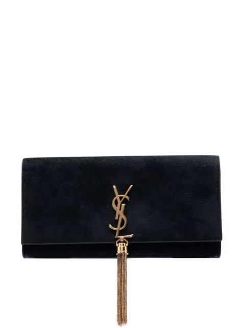 Saint Laurent Pre-Owned bolsa de mano Kate de gamuza con monograma con borla 2016
