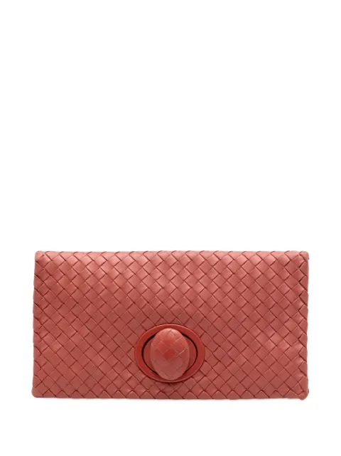 Bottega Veneta Pre-Owned pochette en cuir Nappa Intrecciato à fermoir tourniquet (2012-2026)