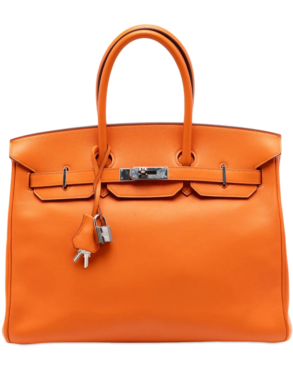 Hermès Pre-Owned 2009 Swift Birkin Retourne 35 handbag - Arancione