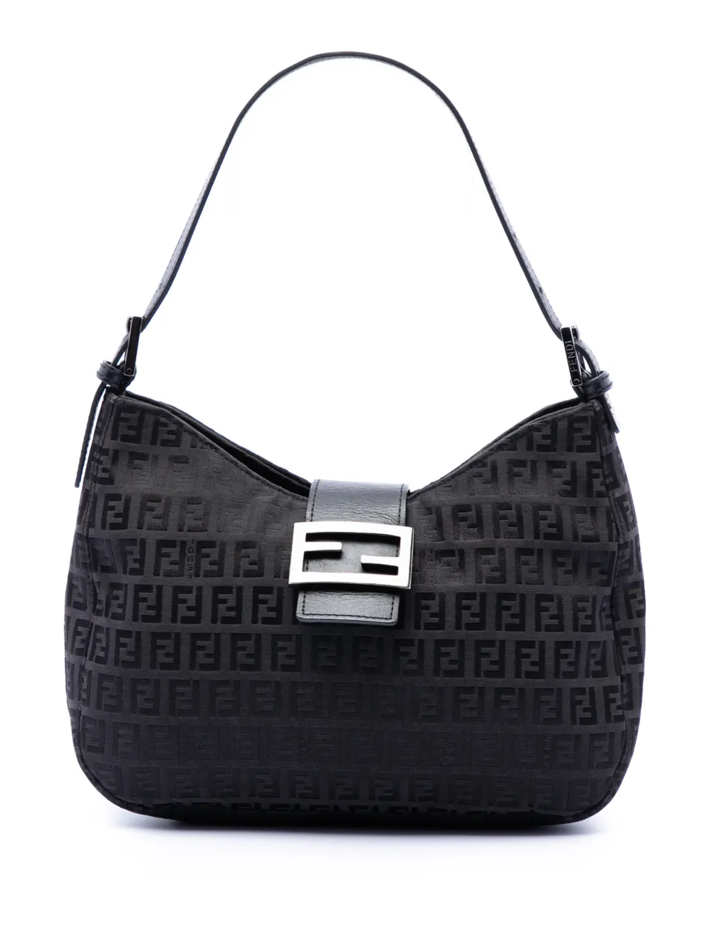 Fendi Pre-Owned 2000-2010 Zucchino Canvas shoulder bag - Nero