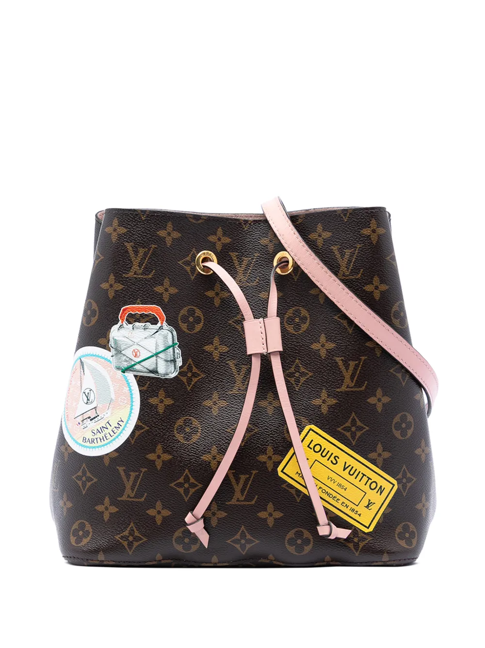 Louis Vuitton Pre-Owned 2019 Monogram My LV World Tour Neonoe bucket bag - Rosa