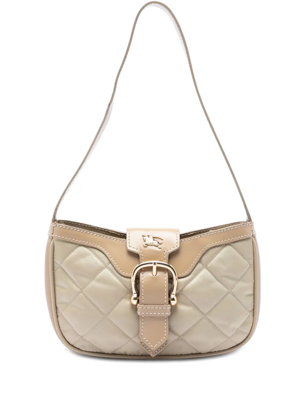 Burberry Pre-Owned 2000-2017 Quilted Nylon and Leather Sophie shoulder bag - Marrone