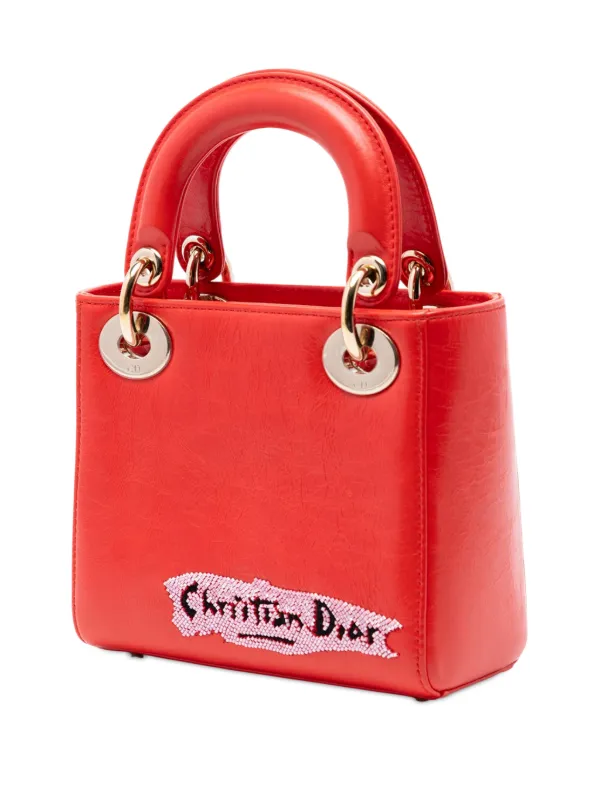 Christian Dior Pre-Owned 2016 ミニ カーフスキン ビーズ レディ