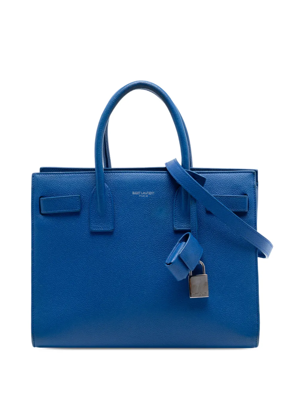 Saint Laurent Pre-Owned 2013-2026 Baby Leather Sac De Jour satchel - Blue