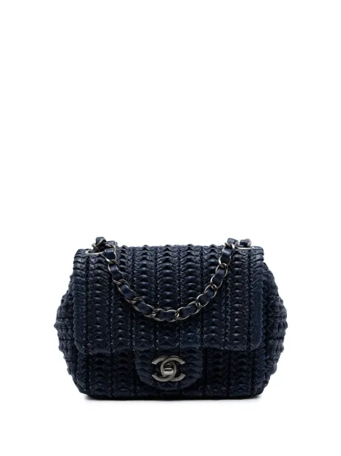 CHANEL Pre-Owned 2016-2017 Paris Seoul Mini Crochet Lambskin Single Flap crossbody bag