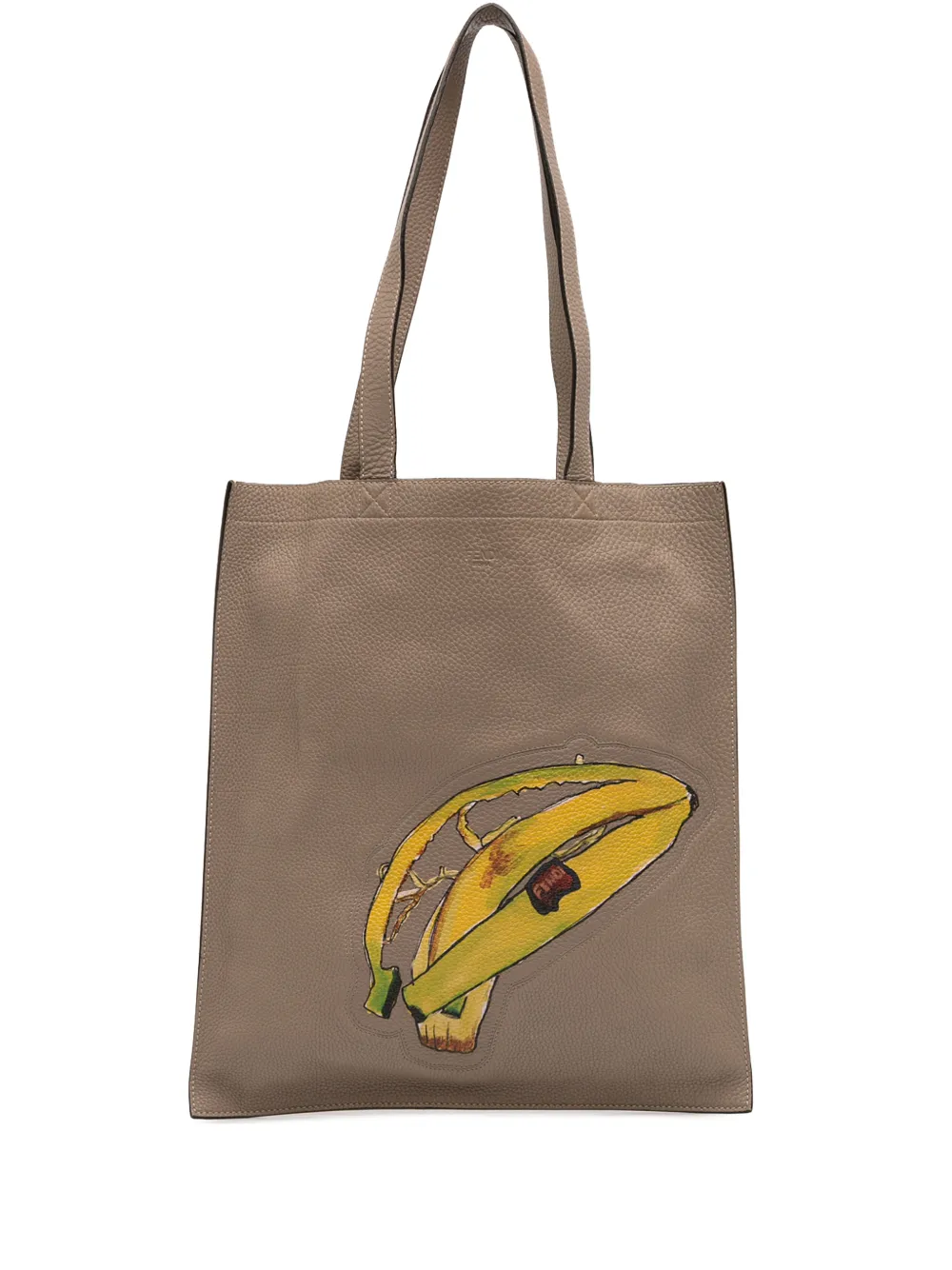 Fendi Pre-Owned 2010-2026 Sue Tilley Leather Banana Shopper tote bag - Braun