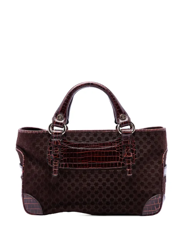 Celine Pre-Owned 2007 マカダム スエード ブギーハンドバッグ 