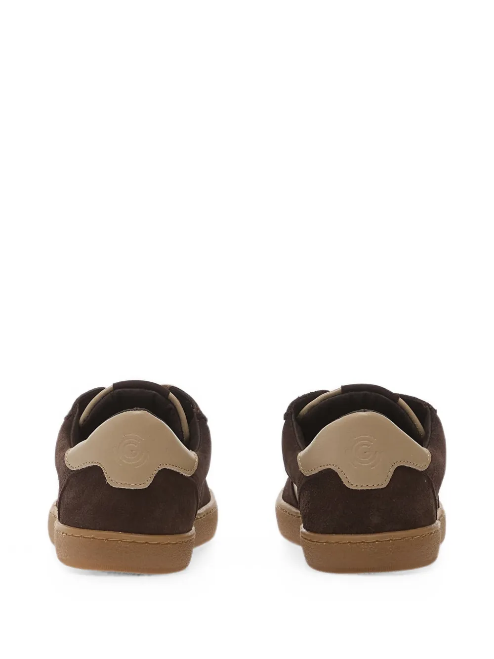 GROUNDIES Hamptons panelled leather sneakers Bruin