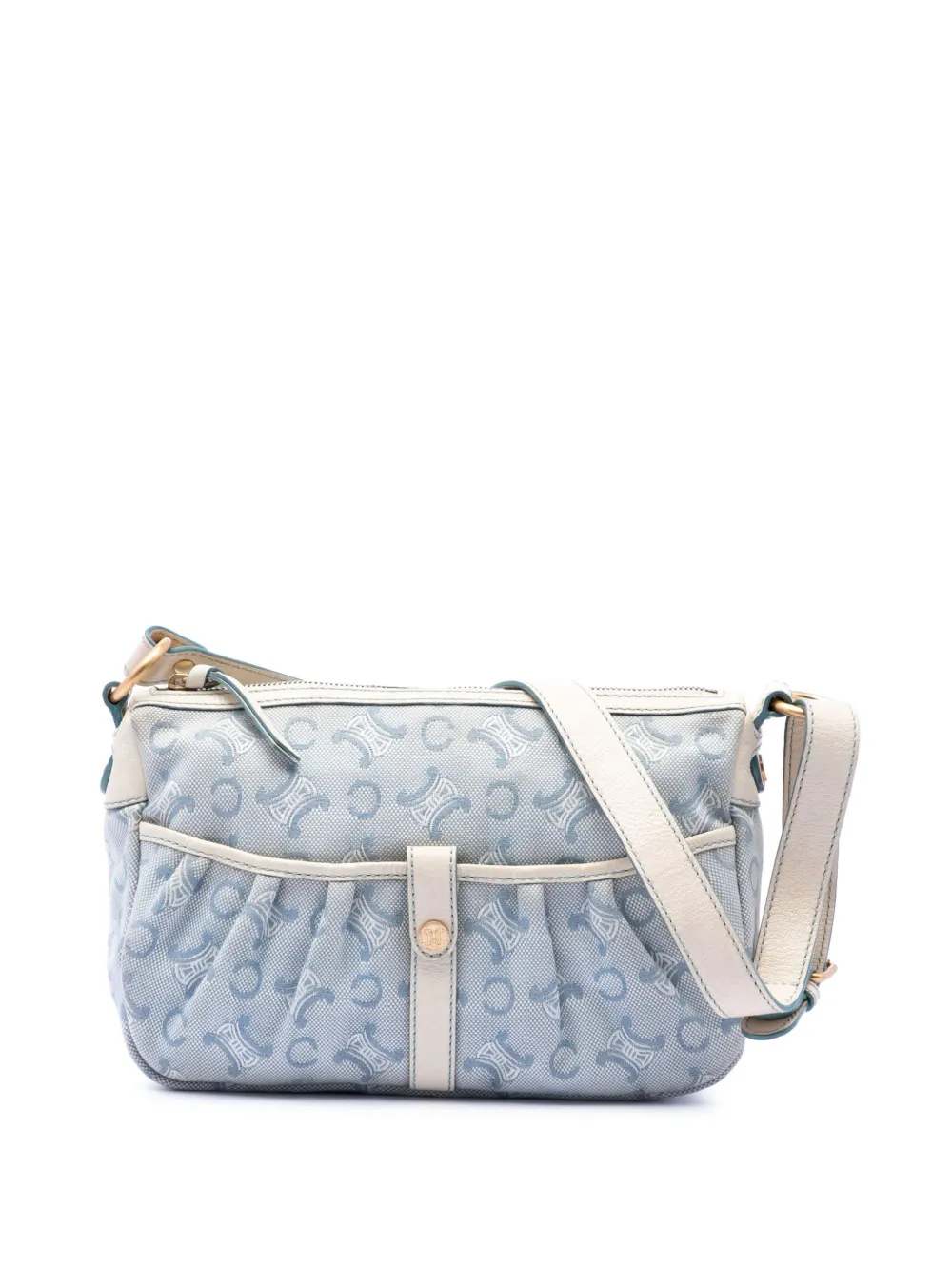 Celine Pre-Owned 2005 C Macadam Canvas crossbody bag - Blu