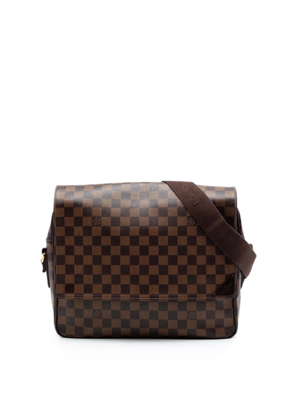 Louis Vuitton Pre-Owned 2012 Damier Ebene Shelton MM crossbody bag - Braun