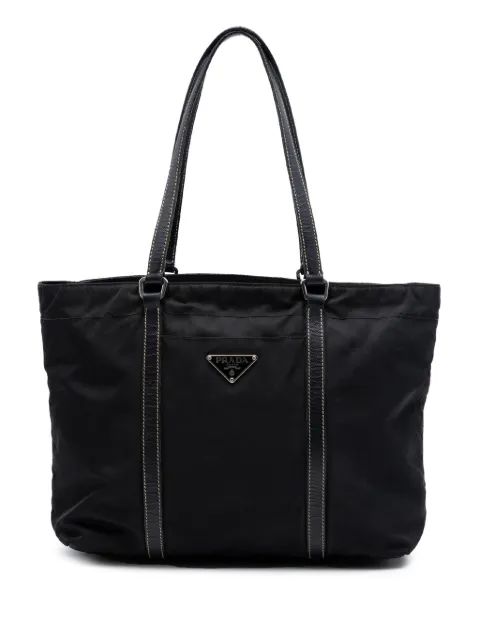 Prada Pre-Owned 2013-2026 Saffiano Trimmed Tessuto tote bag