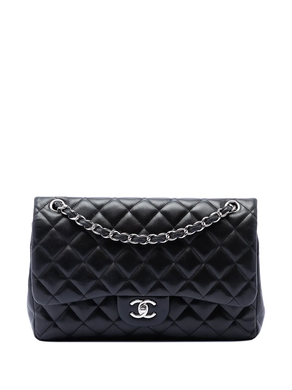 CHANEL Pre-Owned 2011 Jumbo Classic Lambskin Double Flap shoulder bag - Schwarz