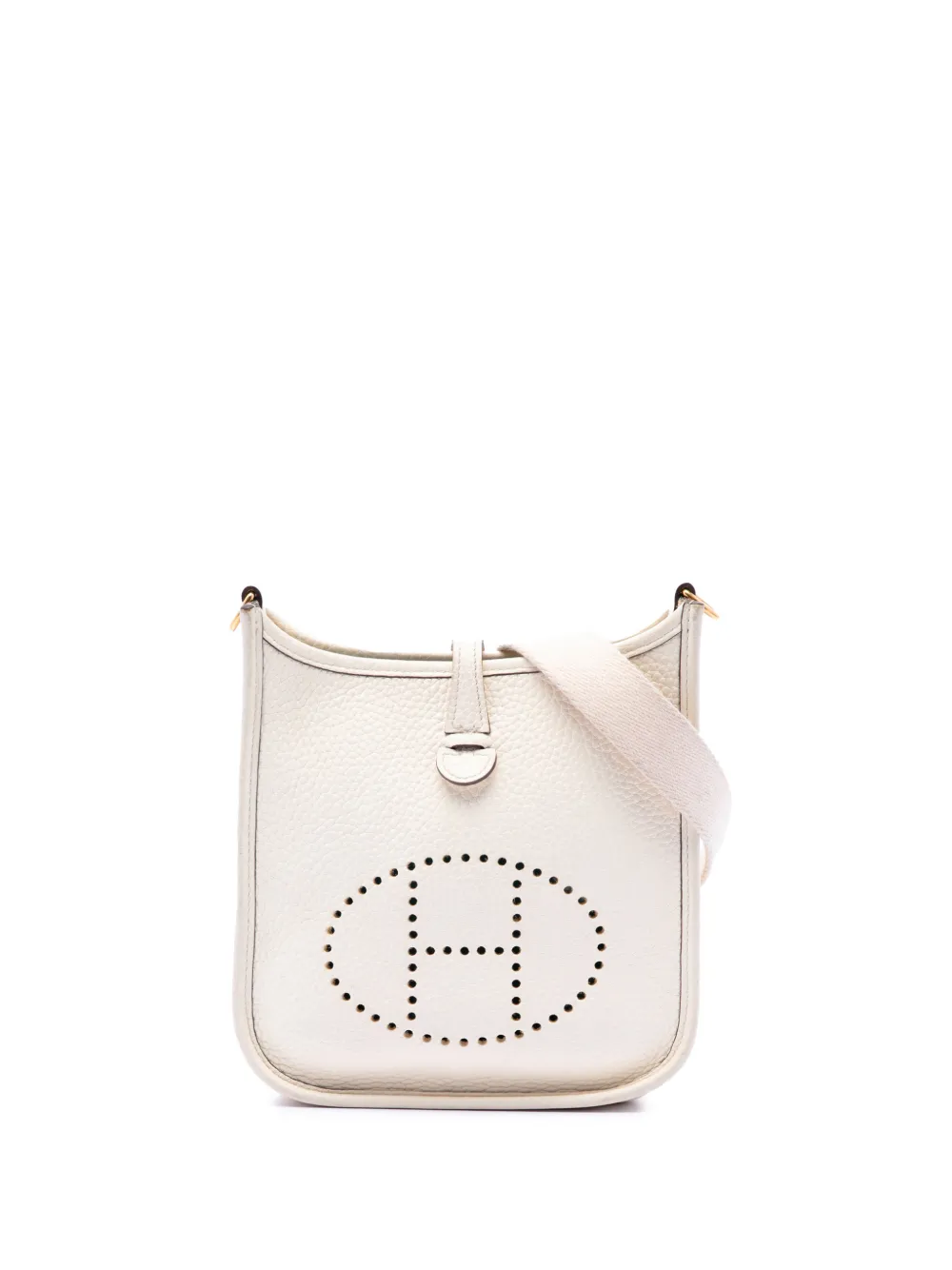 Hermès Pre-Owned 2022 Clemence Evelyne 16 Amazone crossbody bag - Bianco