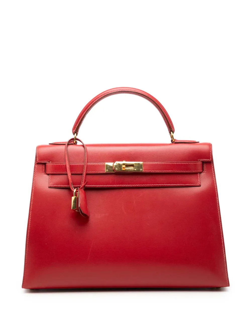 Hermès Pre-Owned 1993 Box Calf Kelly Sellier 32 satchel - Red