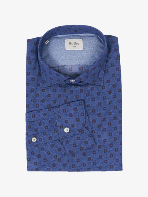Koike Barcelona printed long-sleeve shirt
