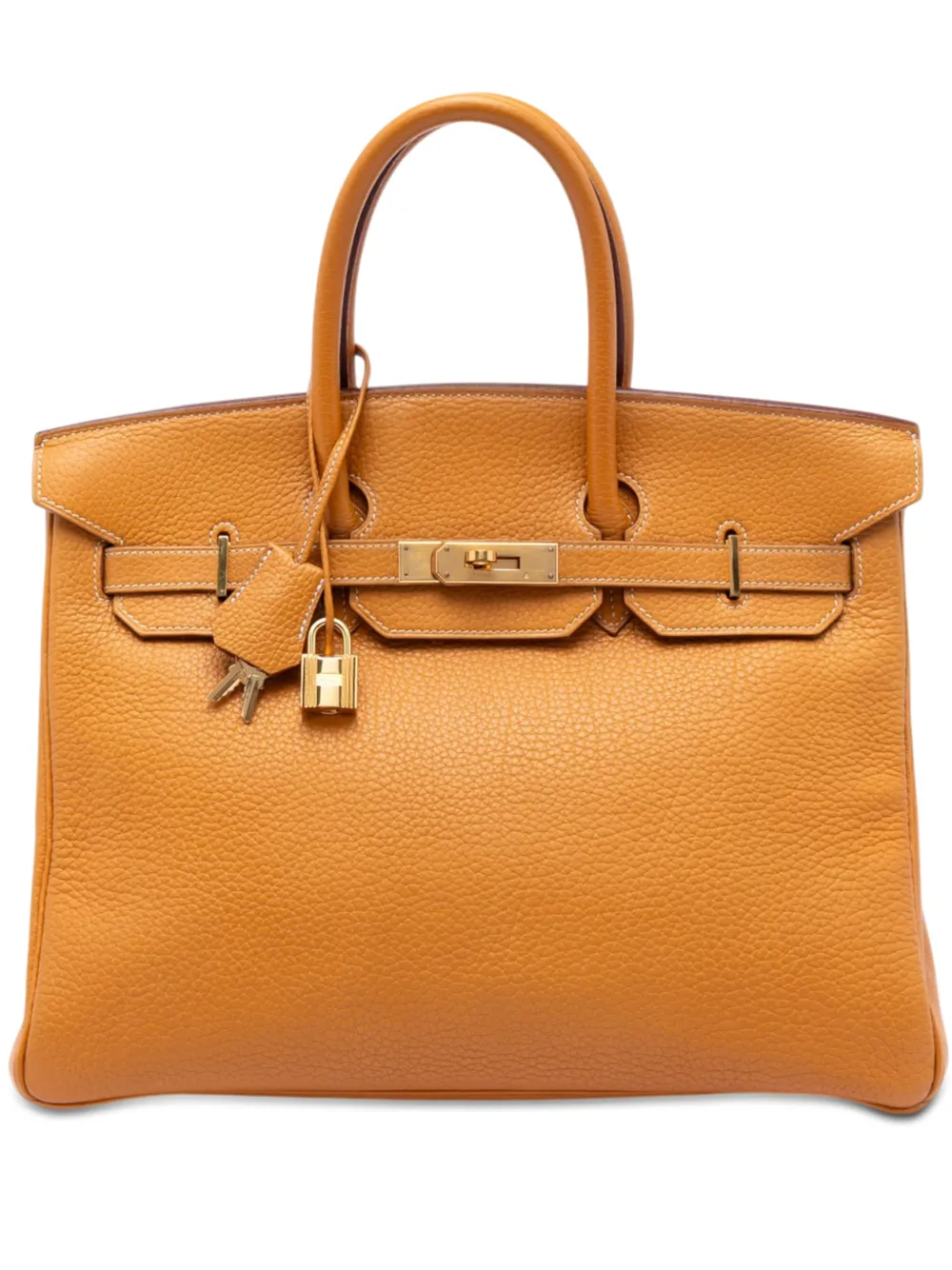 Hermès Pre-Owned 1999 Togo Birkin Retourne 35 handbag - Orange