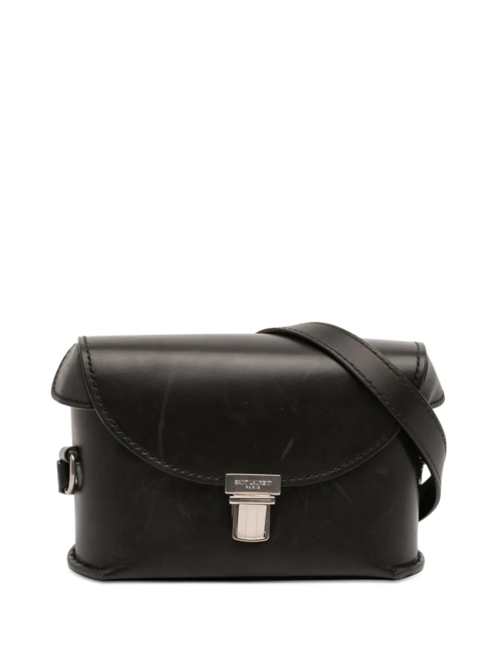 Saint Laurent Pre-Owned 2022 Leather Tuc Box crossbody bag - Schwarz