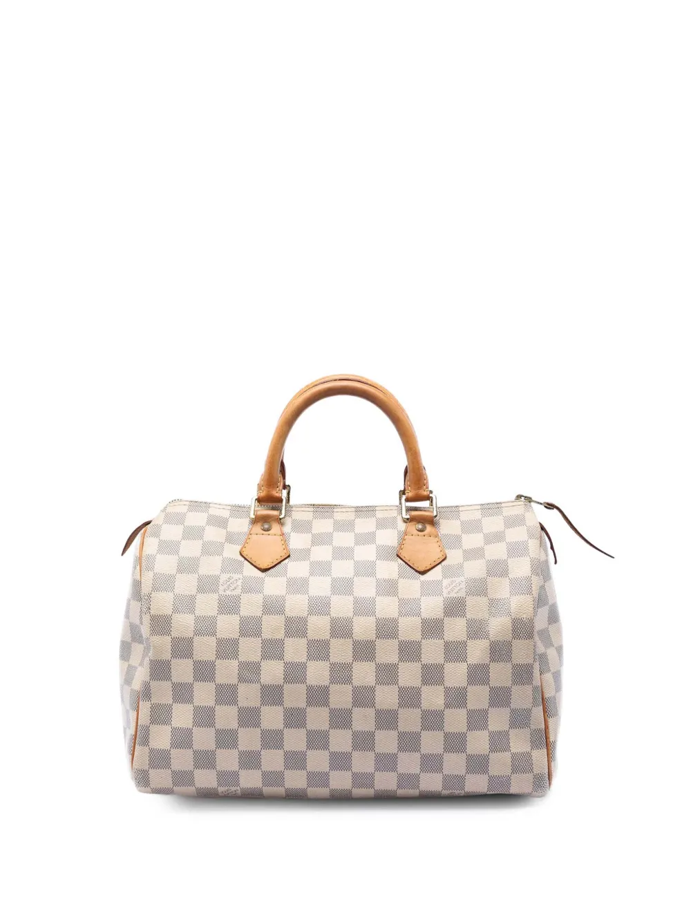 Louis Vuitton Pre-Owned 2012 Damier Azur Speedy 30 boston bag - Bianco