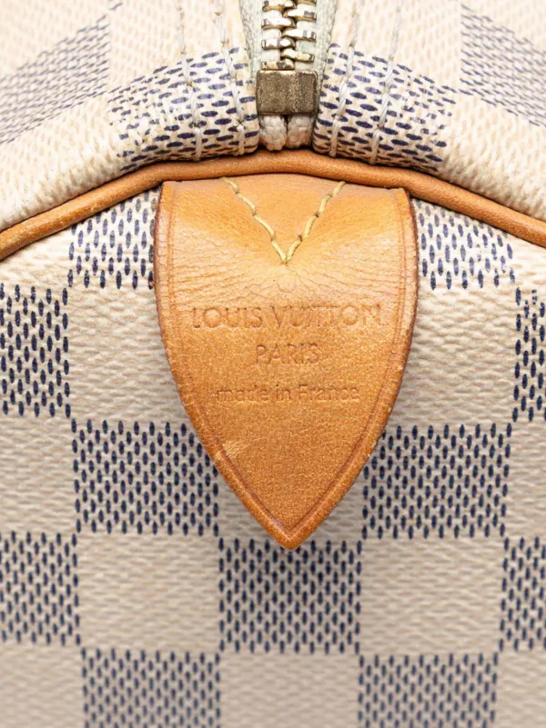 Louis Vuitton Pre-Owned 2012 Damier Azur Speedy 30 Boston Bag