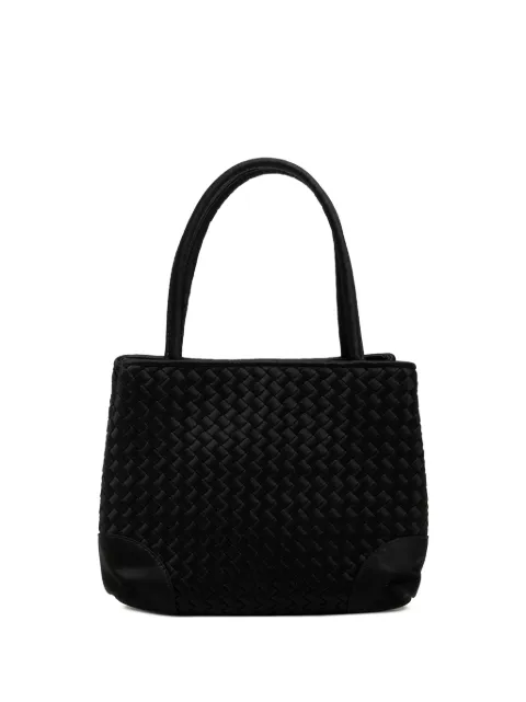 Bottega Veneta Pre-Owned 20th Century kleine satijnen Intrecciato shopper