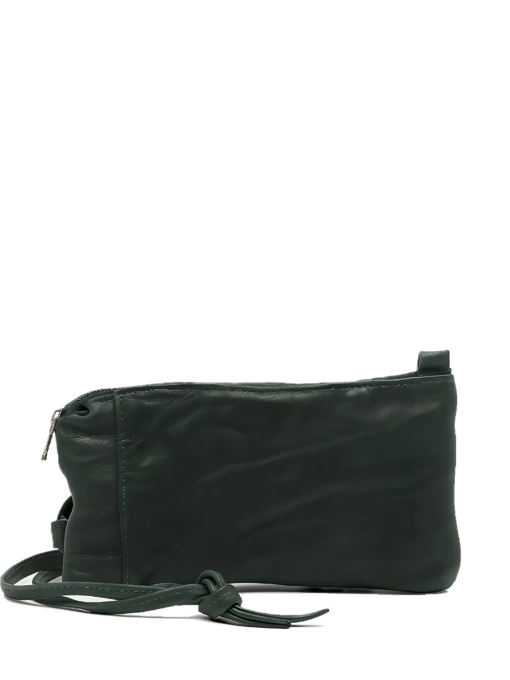 SOMMET Neck Pouch leather shoulder bag - Verde