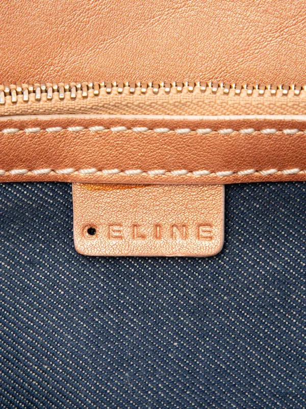 Celine Pre-Owned 20th Century マカダム デニム ハンドバッグ