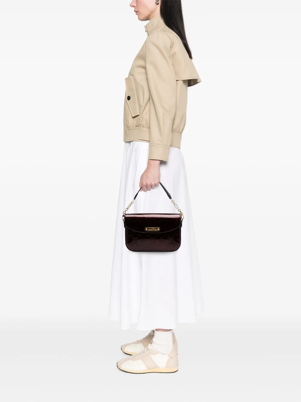  Louis Vuitton Pre-owned Borsa A Tracolla Rodeo Drive In Pelle Vernis Con Monogramma 2009-2010 - Viola 